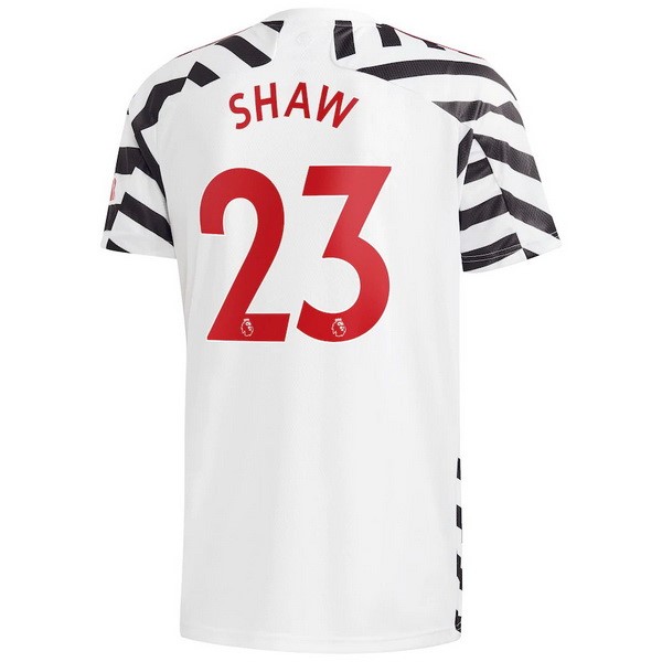 Maglia Manchester United NO.23 Shaw 3ª 2020-2021 Bianco